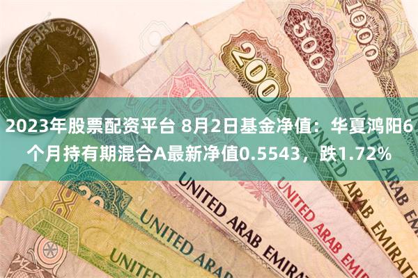 2023年股票配资平台 8月2日基金净值：华夏鸿阳6个月持有期混合A最新净值0.5543，跌1.72%