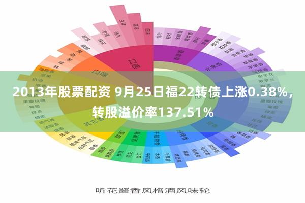 2013年股票配资 9月25日福22转债上涨0.38%，转股溢价率137.51%