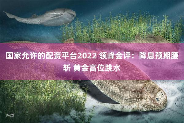 国家允许的配资平台2022 领峰金评：降息预期腰斩 黄金高位跳水