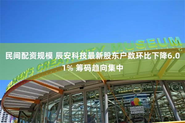 民间配资规模 辰安科技最新股东户数环比下降6.01% 筹码趋向集中