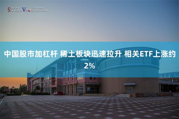 中国股市加杠杆 稀土板块迅速拉升 相关ETF上涨约2%