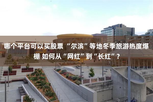 哪个平台可以买股票 “尔滨”等地冬季旅游热度爆棚 如何从“网红”到“长红”？