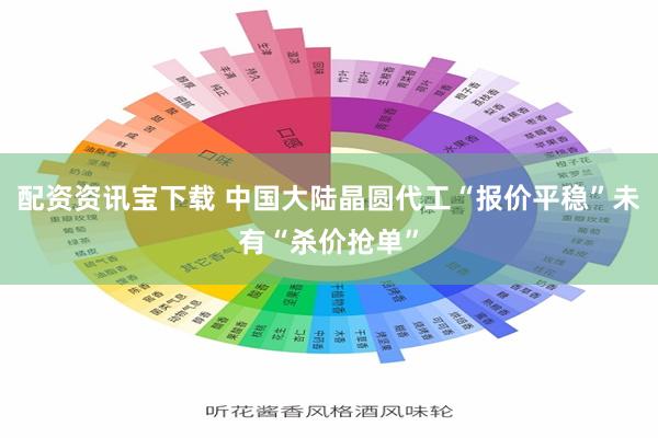 配资资讯宝下载 中国大陆晶圆代工“报价平稳”未有“杀价抢单”