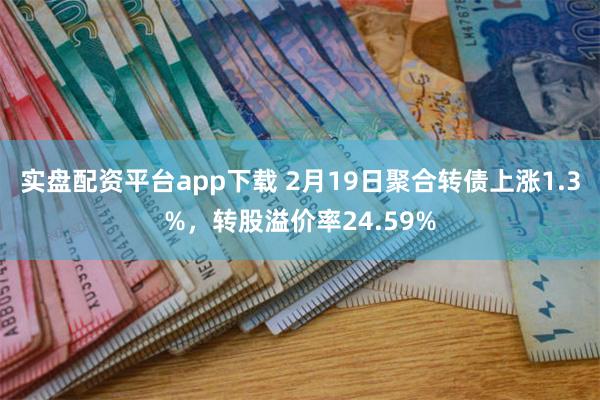 实盘配资平台app下载 2月19日聚合转债上涨1.3%，转股溢价率24.59%